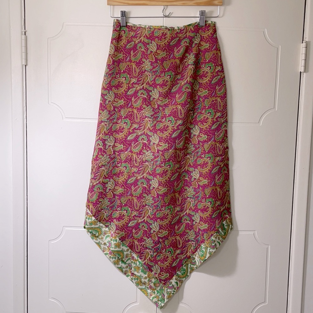 VIBRANT SILK SKIRT